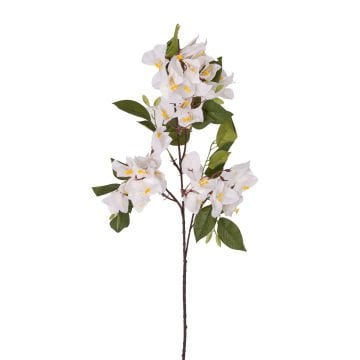 Yapay Çiçek Frosilva-Begonvil Dalı Beyaz 90 Cm.