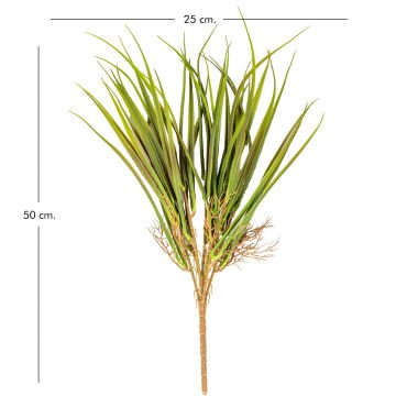 Yapay Saz Demet Kızıl/Yeşil 50 Cm.