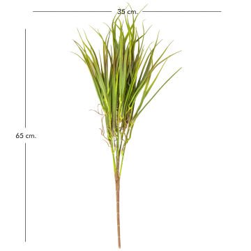 Yapay Saz Demet Kızıl/Yeşil 65 cm.