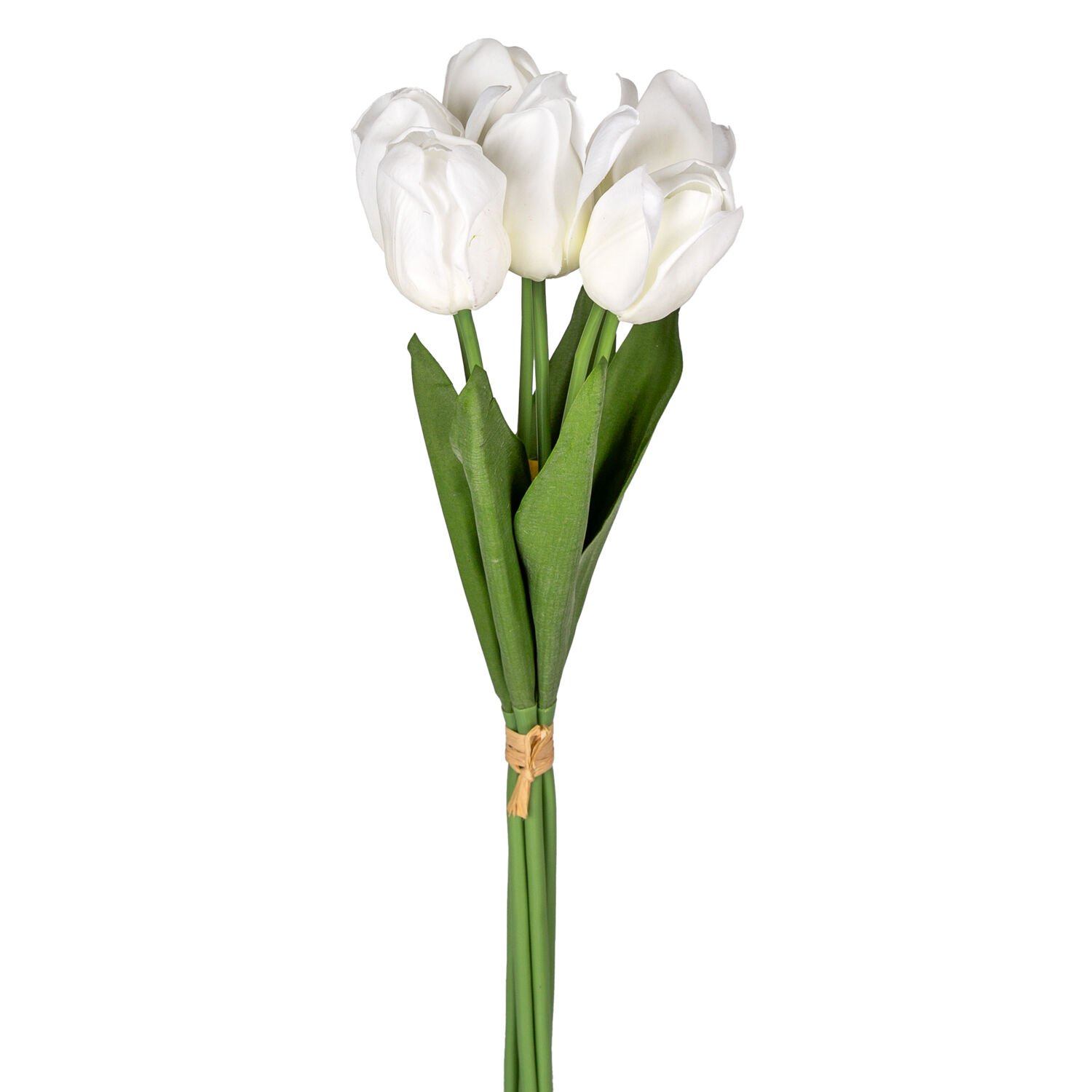 Yapay Lale Islak Dokulu Beyaz 44 Cm.