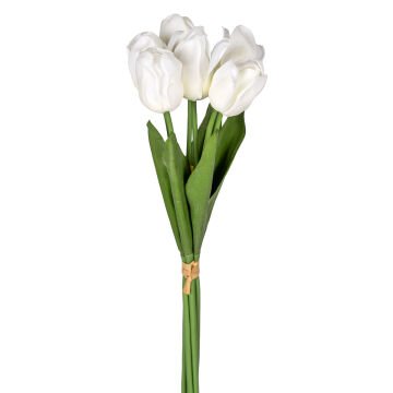 Yapay Lale Islak Dokulu Beyaz 44 Cm.