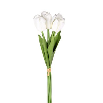 Yapay Lale Islak Dokulu Beyaz 44 Cm.