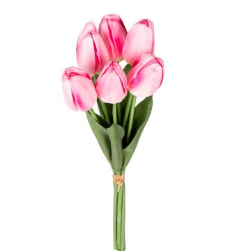 Yapay Lale Islak Dokulu Pembe 44 Cm.