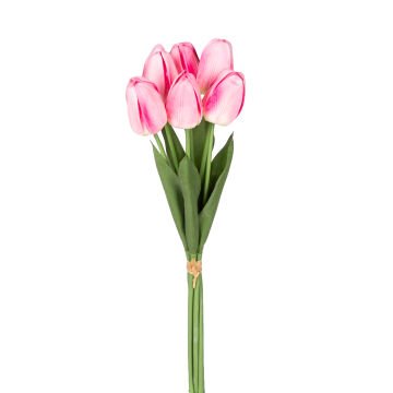 Yapay Lale Islak Dokulu Pembe 44 Cm.