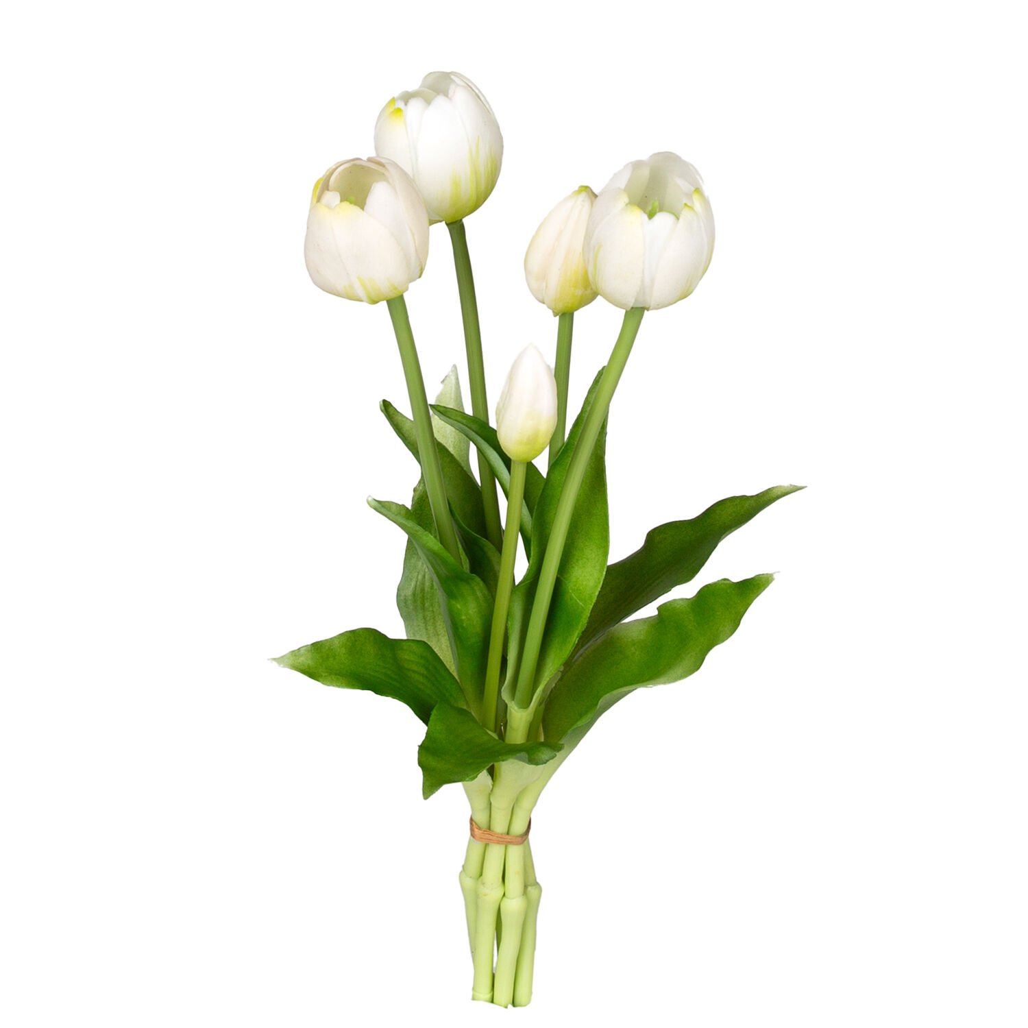 Yapay Lale Islak Dokulu Beyaz 40 Cm.
