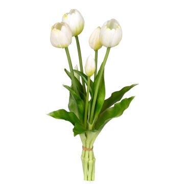 Yapay Lale Islak Dokulu Beyaz 40 Cm.