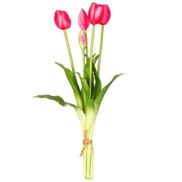 Yapay Lale Islak Dokulu Fuşya 40 Cm.