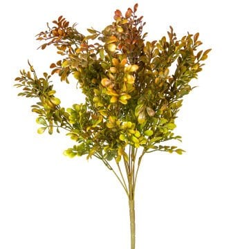 Yapay Bitki Şimşir Demet Kızıl/Yeşil 55 Cm.