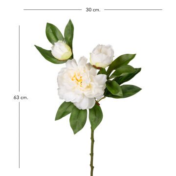Yapay Şakayık Tomurcuklu Beyaz 63 Cm