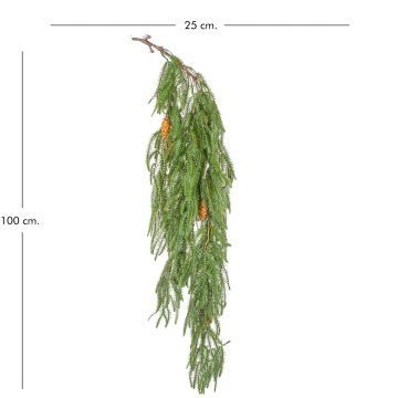 Yapay Çam Dalı Kozalaklı Yeşil 100 Cm.