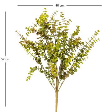 Yapay Okaliptus Demet Kızıl/Yeşil 55 Cm.