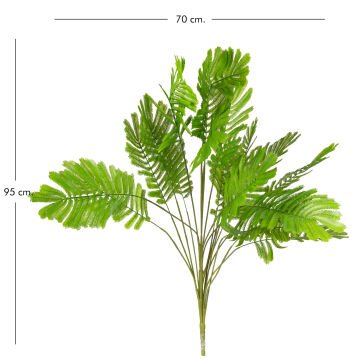 Yapay Bitki Fujer Eğreltiotu Yeşil 95 Cm.