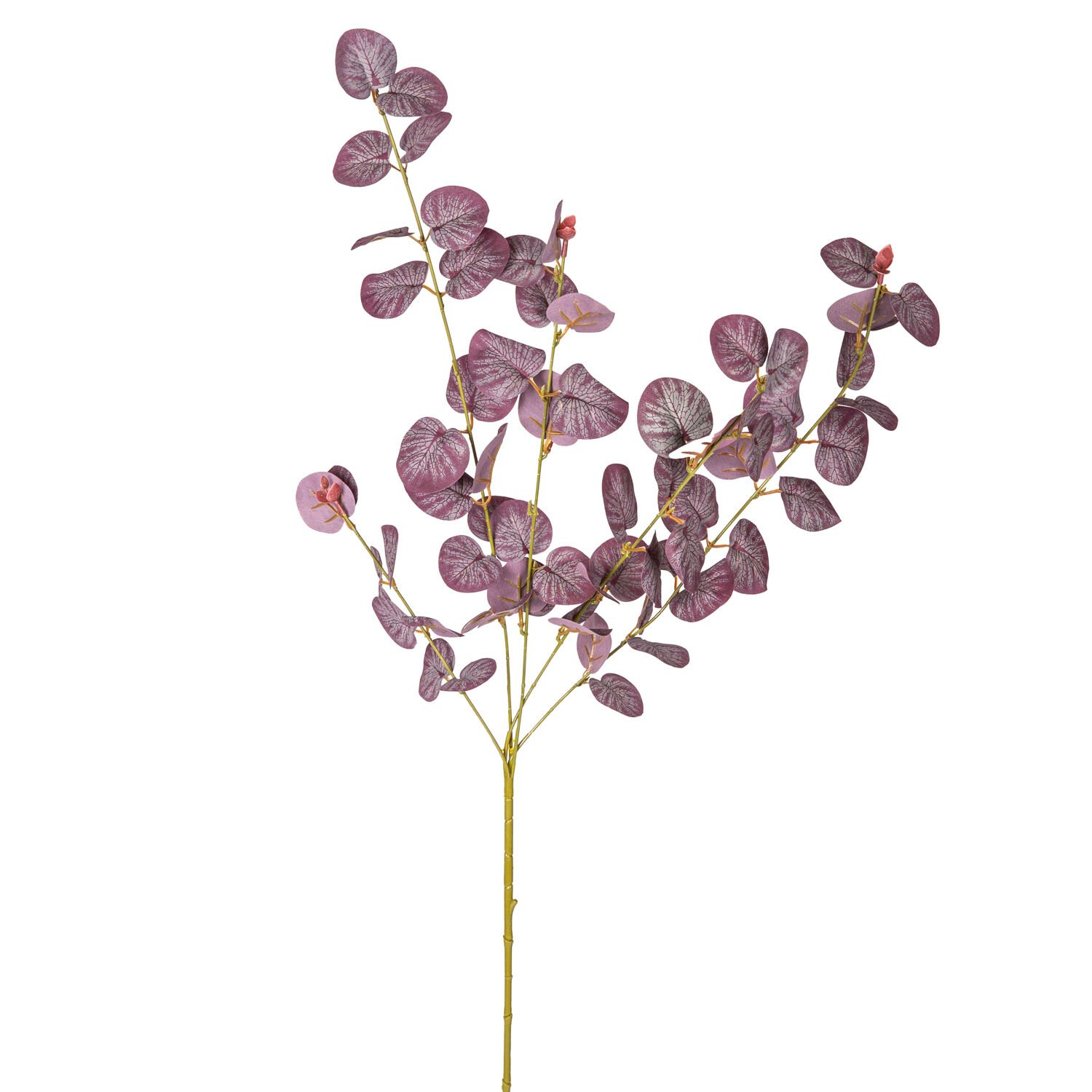Yapay Okaliptus Dalı Bordo 87 Cm.