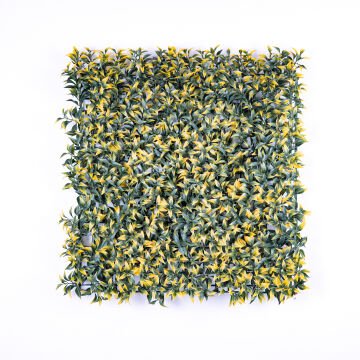 Yapay Çay Bitkisi Tabaka Sarı 50X50 Cm. UV KORUMALI - Dış Mekan Uyumlu