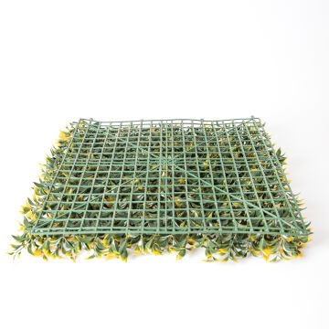 Yapay Çay Bitkisi Tabaka Sarı 50X50 Cm. UV KORUMALI - Dış Mekan Uyumlu
