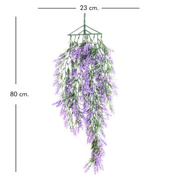 Yapay Sarmaşık Nergis Lila 80 Cm. UV Korumalı - Dış Mekan Uyumlu