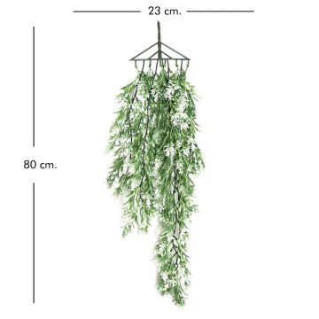 Yapay Sarmaşık Nergis Beyaz 80 Cm. UV Korumalı - Dış Mekan Uyumlu