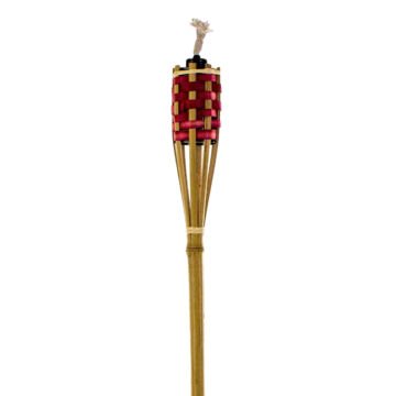 Dekoratif Bambu Meşale 90 Cm. Kırmızı